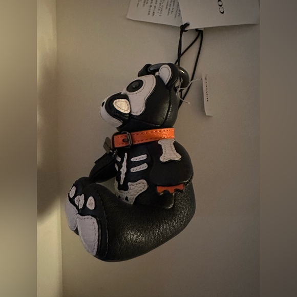 Coach Halloween Skeleton Bear Bag Charm - Picture 5 of 9